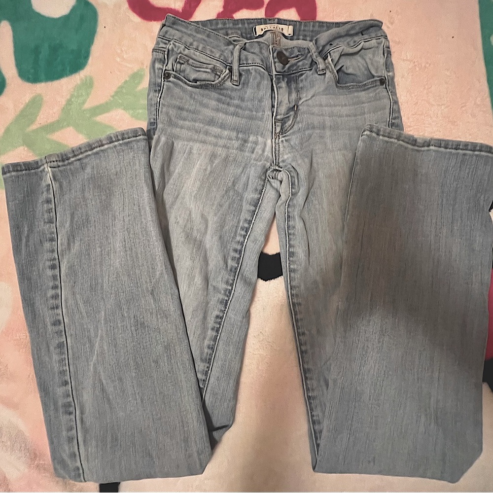 bullhead black bootcut & low waisted jeans